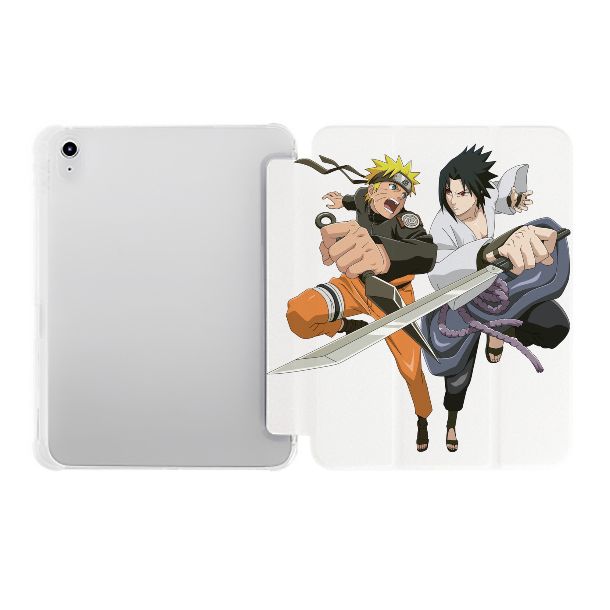 （画像用） NARUTO -ナルト- うずまき ナルト Uzumaki Naruto IPad ケース ペン収納付き 三つ折りスタンド PUレザー×シリコン 対応機種9.5/10.5/10.9インチ